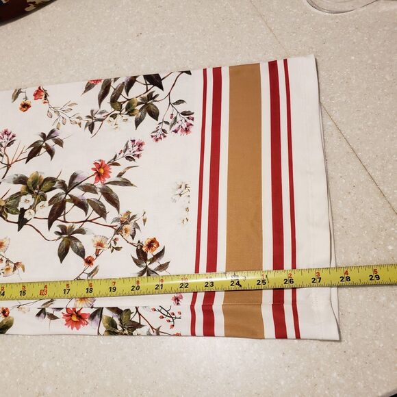 ZARA Women Floral Printed Wide Leg Flowy Boho Pants Large - Picture 2 of 10